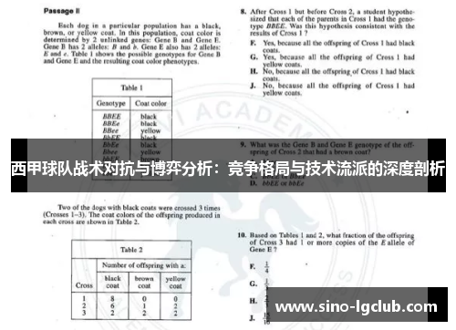 西甲球队战术对抗与博弈分析:竞争格局与技术流派的深度剖析 西甲球队战术对抗与博弈分析:竞争格局与技术流派的深度剖析